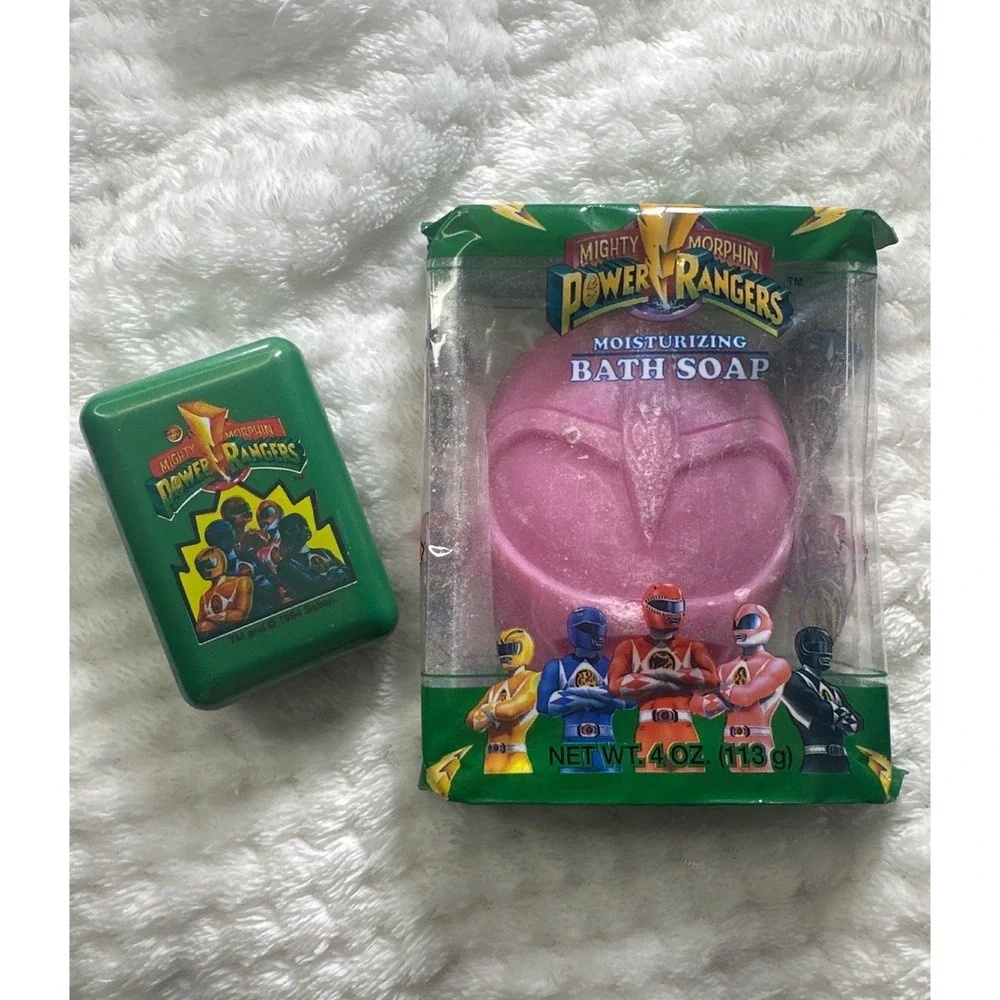 Sealed 1994 Mighty‎ Morphin Power Rangers Pink Ranger Bath Soap W/ Small Case